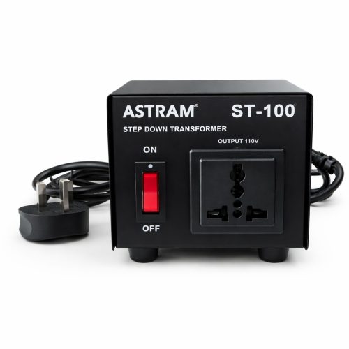 Astram 100W Step Down Transformer 220V to 110V with Universal Socket
