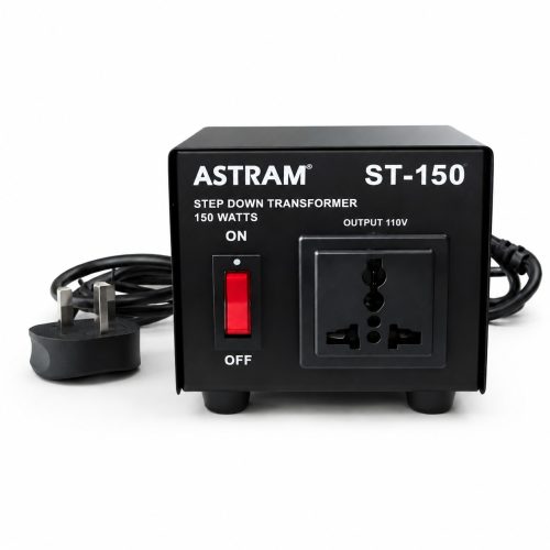 Astram 150W Step Down Transformer 220V to 110V with Universal Socket