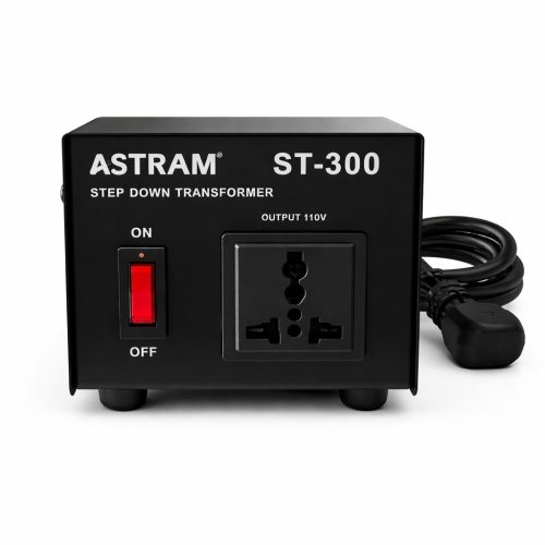 Astram 300W Step Down Transformer 220V to 110V with Universal Socket