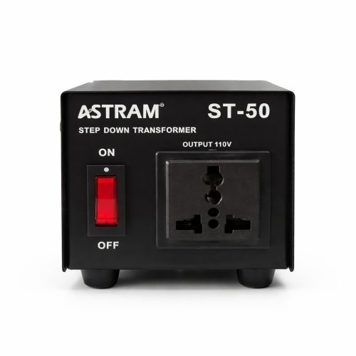 Astram 50W Step Down Transformer 220V to 110V with Universal Socket