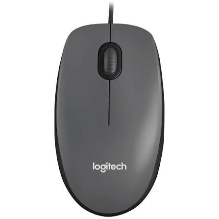 Logitech M90 Optical USB Mouse - Grey